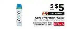 ShopRite Core Hydration Water offer