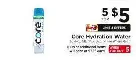 ShopRite Core Hydration Water offer