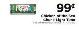 ShopRite Chicken Of The Sea Chunk Light Tuna offer
