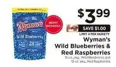 ShopRite Wyman's Wild Blueberries & Red Raspberries offer