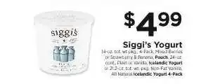 ShopRite Siggi's Yogurt offer