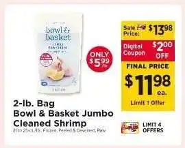 ShopRite Bowl & Basket Jumbo Cleaned Shrimp offer