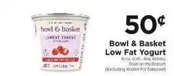 ShopRite Bowl & Basket Low Fat Yogurt offer