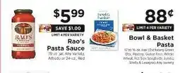 ShopRite Rao's Pasta Sauce offer