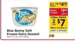 ShopRite Blue Bunny Soft Frozen Dairy Dessert offer