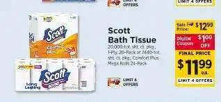 ShopRite Scott Bath Tissue offer