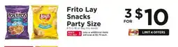 ShopRite Frito Lay Snacks Party Size offer