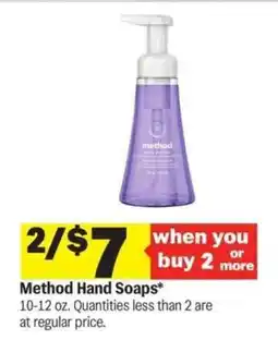 Meijer Method Hand Soaps offer