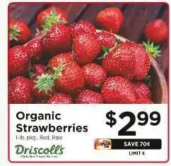 ShopRite Organic Strawberries offer