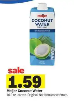 Meijer Meijer Coconut Water offer