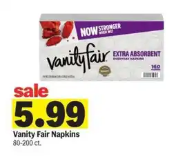 Meijer Vanity Fair Napkins offer