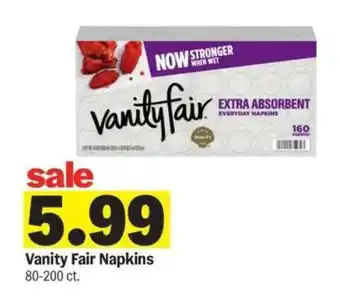 Meijer Vanity Fair Napkins offer