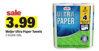 Meijer Meijer Ultra Paper Towels offer