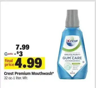 Meijer Crest Premium Mouthwash offer