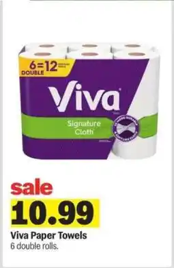 Meijer Viva Paper Towels offer