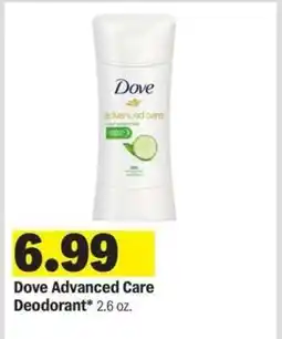 Meijer Dove Advanced Care Deodorant offer