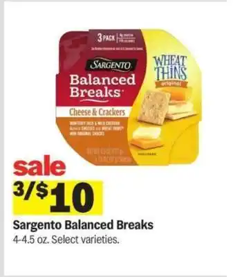 Meijer Sargento Balanced Breaks offer