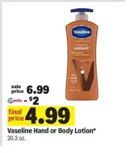 Meijer Vaseline Hand or Body Lotion offer