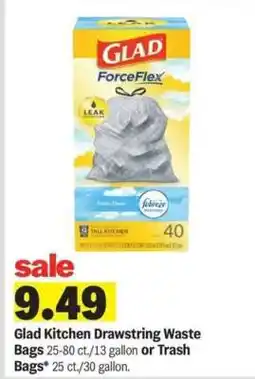 Meijer Glad Kitchen Drawstring Waste Bags offer