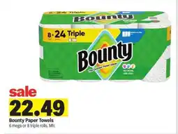 Meijer Bounty Paper Towels offer