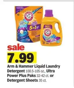 Meijer Arm & Hammer Liquid Laundry Detergent offer