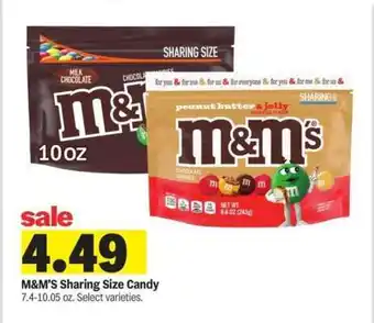 Meijer M&M's Sharing Size Candy offer