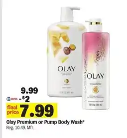 Meijer Olay Premium or Pump Body Wash offer