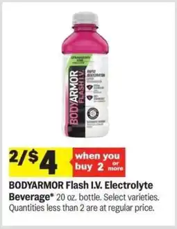 Meijer BODYARMOR Flash I.V. Electrolyte Beverage offer