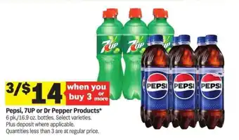 Meijer Pepsi, 7UP or Dr Pepper Products offer
