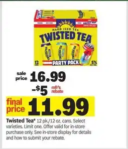 Meijer Twisted Tea offer