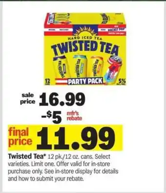Meijer Twisted Tea offer