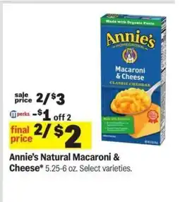 Meijer Annie's Natural Macaroni & Cheese offer