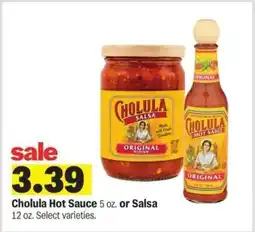 Meijer Cholula Hot Sauce or Salsa offer