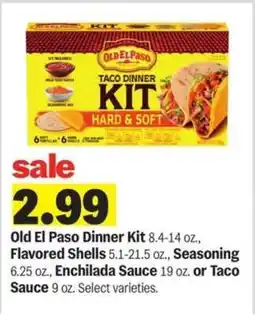 Meijer Old El Paso Dinner Kit offer