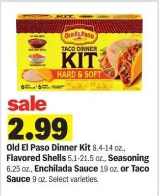 Meijer Old El Paso Dinner Kit offer