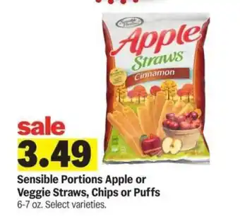 Meijer Sensible Portions Apple or Veggie Straws, Chips or Puffs offer