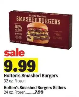 Meijer Holten's Smashed Burgers offer