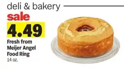 Meijer Fresh from Meijer Angel Food Ring offer