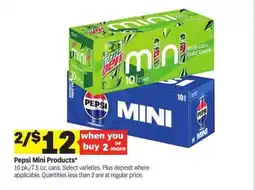 Meijer Pepsi Mini Products offer