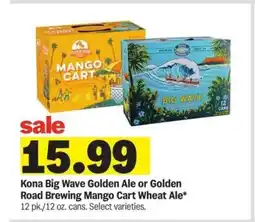 Meijer Kona Big Wave Golden Ale or Golden Road Brewing Mango Cart Wheat Ale offer