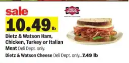 Meijer Dietz & Watson Ham, Chicken, Turkey, or Italian Meat offer