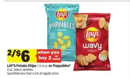Meijer Lay's Potato Chips or Poppables offer