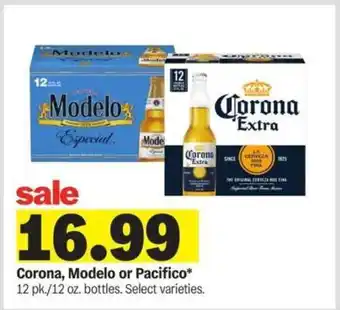 Meijer Corona, Modelo or Pacifico offer