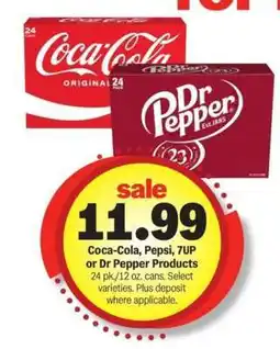 Meijer Coca-Cola, Pepsi, 7UP or Dr Pepper Products offer