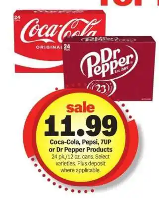 Meijer Coca-Cola, Pepsi, 7UP or Dr Pepper Products offer