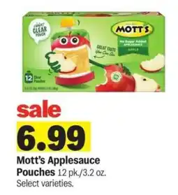 Meijer Mott's Applesauce Pouches offer
