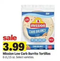 Meijer Mission Low Carb Burrito Tortillas offer