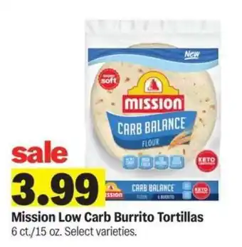 Meijer Mission Low Carb Burrito Tortillas offer