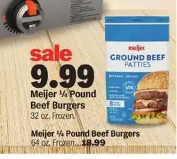 Meijer Meijer ¼ Pound Beef Burgers offer