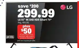Meijer LG 55 4K UHD HDR Smart TV offer